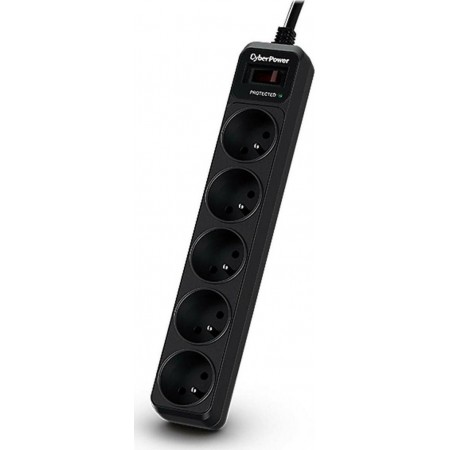 CyberPower Tracer III surge protector black 5AC 1.8m
