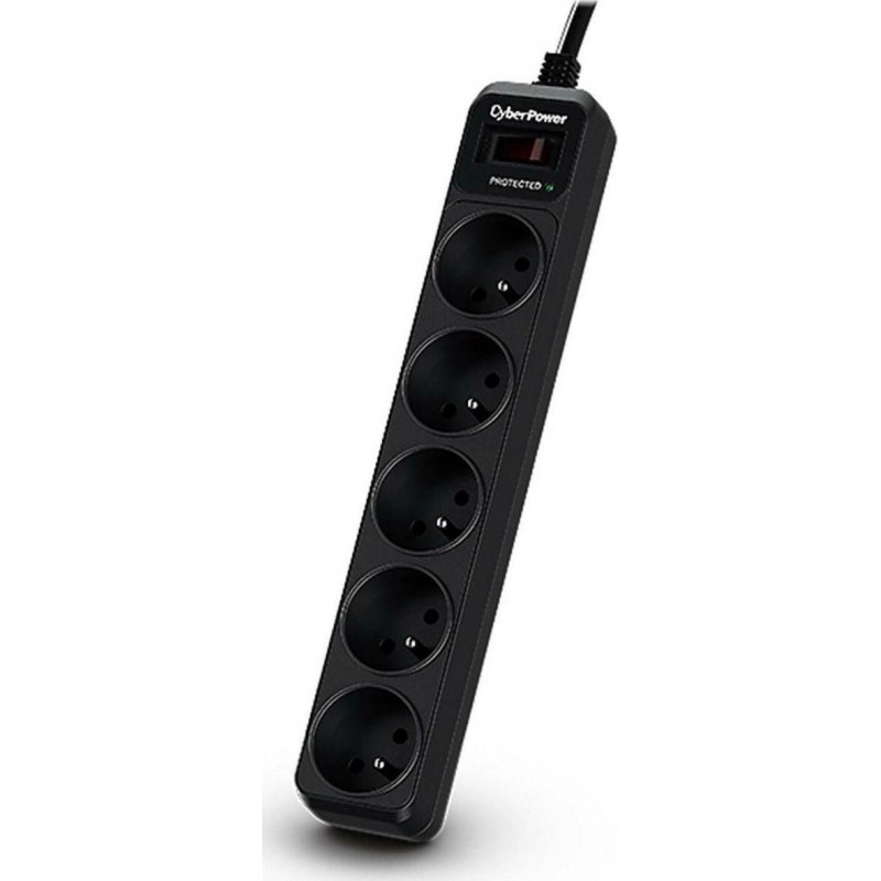 CyberPower Tracer III surge protector black 5AC 1.8m