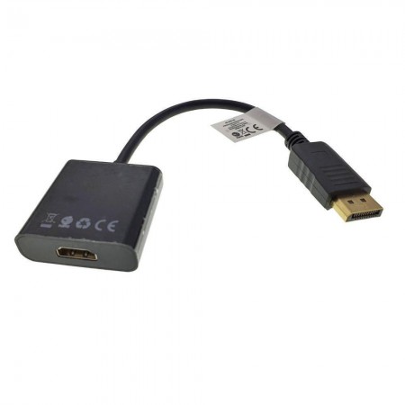 Lanberg DisplayPort male σε HDMI female 1τμχ (AD-0009-BK)