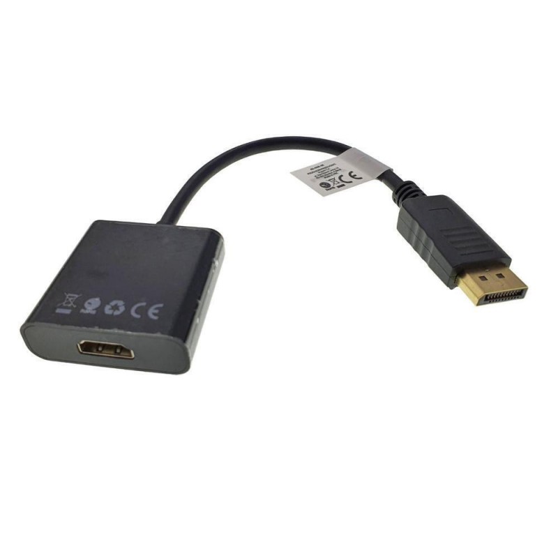 Lanberg DisplayPort male σε HDMI female 1τμχ (AD-0009-BK)