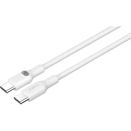 Havit USB 2.0 Cable USB-C male - USB-A 100W Λευκό 1m (CB6280)