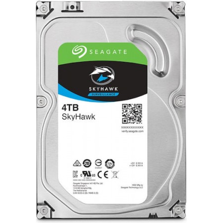 Seagate Skyhawk +Rescue 4TB HDD Σκληρός Δίσκος 3.5" SATA III με 256MB Cache για Καταγραφικό