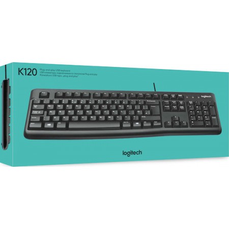 Logitech K120 Ενσύρματο Πληκτρολόγιο