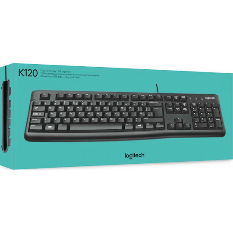 Logitech K120 Ενσύρματο Πληκτρολόγιο
