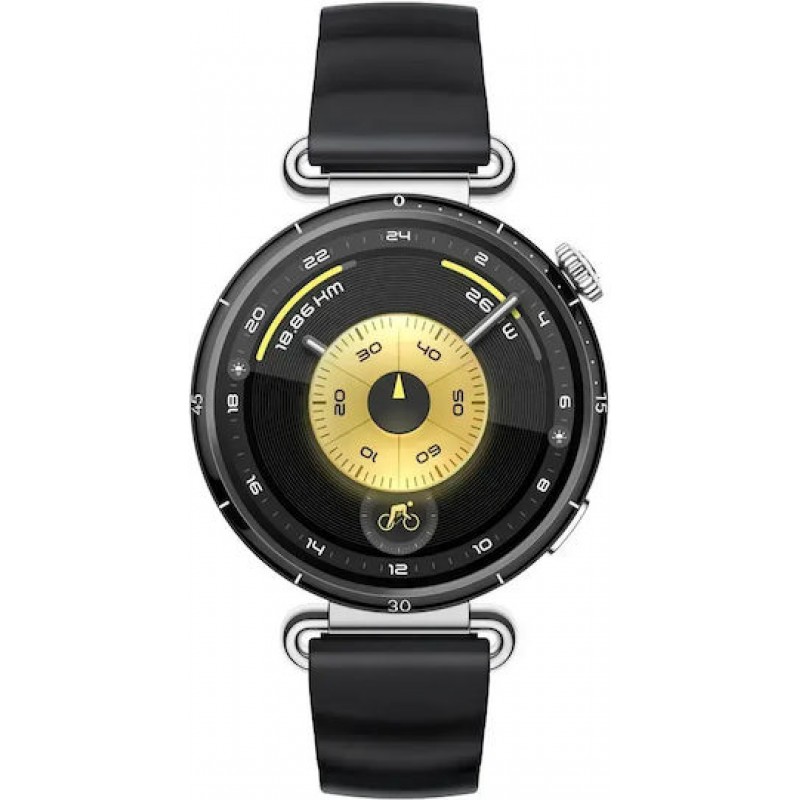 Huawei Watch GT 6 Stainless Steel 41mm Αδιάβροχο με Παλμογράφο (Black)