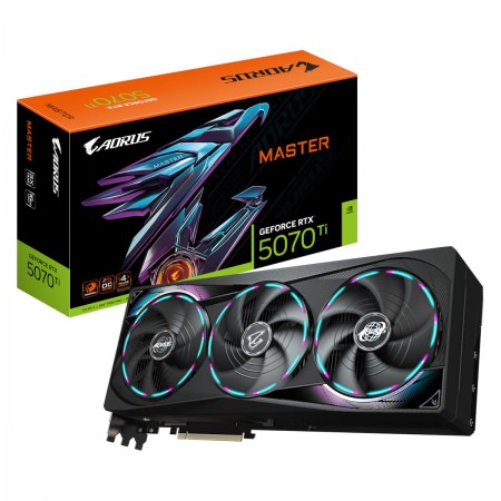 Gigabyte GeForce RTX 5070 Ti 16GB GDDR7 Aorus Master Κάρτα Γραφικών GV-N507TAORUS M-16GD