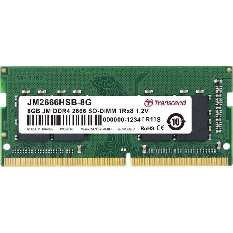 Transcend JetRam DDR4 με Module 1x16GB και Ταχύτητα 3200 για Laptop JM3200HSE-16G
