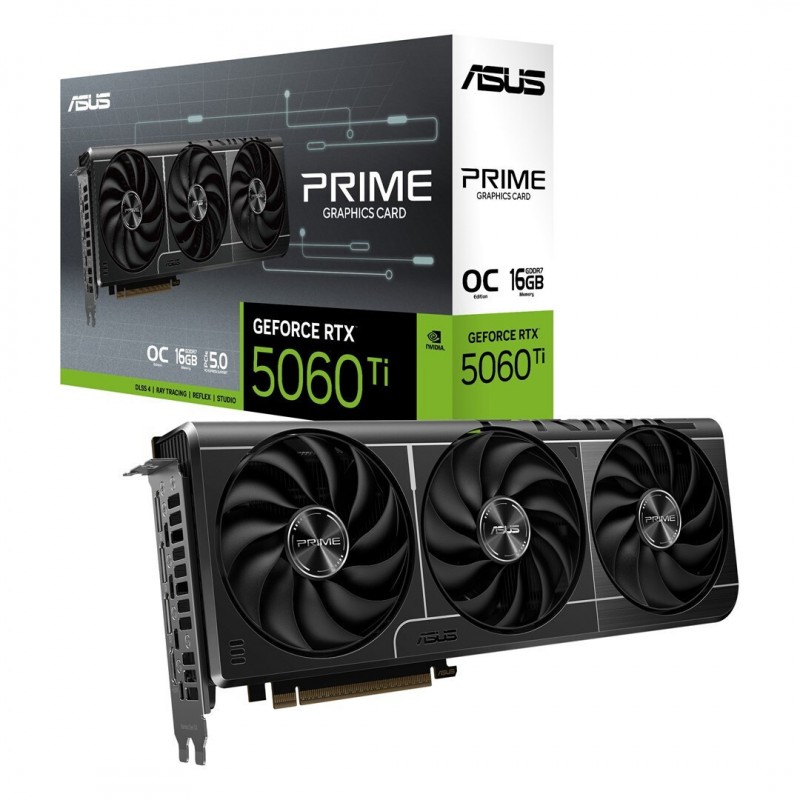 Asus GeForce RTX 5060 Ti 16GB GDDR7 Prime OC Κάρτα Γραφικών 90YV0MH2-M0NA00