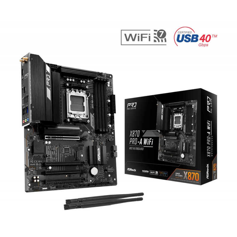 ASRock X870 Pro-A WIFI Motherboard ATX με AMD AM5 Socket