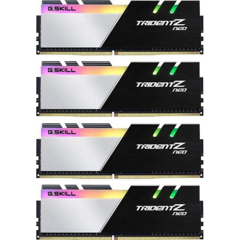 G.Skill Trident Z Neo DDR4 32GB RAM με 4x8GB Modules και Ταχύτητα 3600 για Desktop F4-3600C16Q-32GTZNC (F4-3600C16Q-32GTZNC)