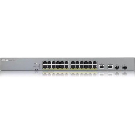 Zyxel GS1350-26HP Managed L2 PoE+ Switch με 24 Θύρες Gigabit (1Gbps) Ethernet και 2 SFP Θύρες