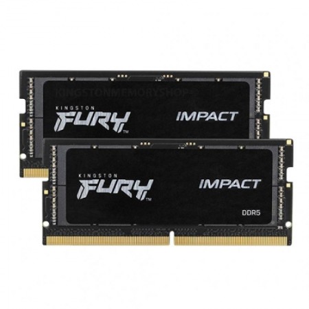 Kingston Fury Impact DDR5 64GB RAM με 2x32GB Modules και Ταχύτητα 4800 για Laptop KF548S38IBK2-64