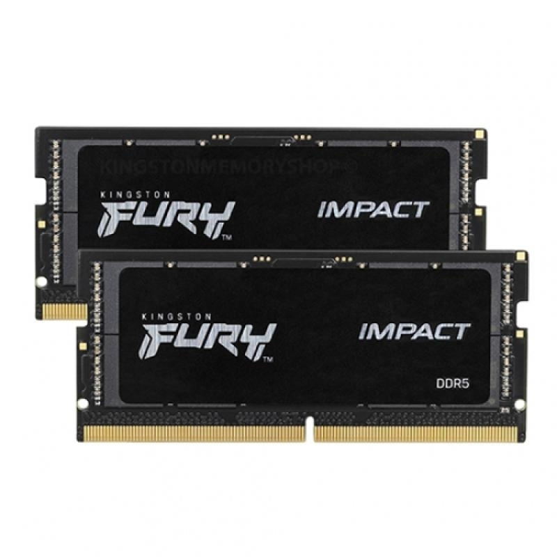 Kingston Fury Impact DDR5 64GB RAM με 2x32GB Modules και Ταχύτητα 4800 για Laptop KF548S38IBK2-64