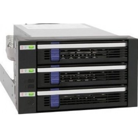 Icy Dock FatCage 3x 3.5Inch HDD in 2x 5.25Inch Bay Hot Swap SATA 6Gbps HDD Rack/Cage/Module Μαύρο (MB153SP-B)