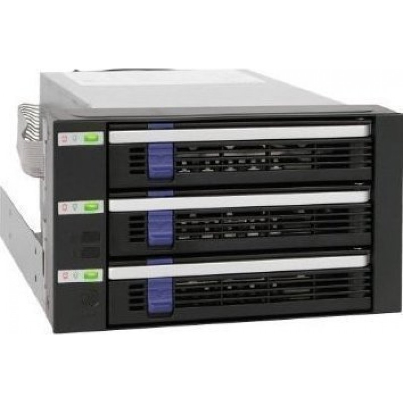 Icy Dock FatCage 3x 3.5Inch HDD in 2x 5.25Inch Bay Hot Swap SATA 6Gbps HDD Rack/Cage/Module Μαύρο (MB153SP-B)