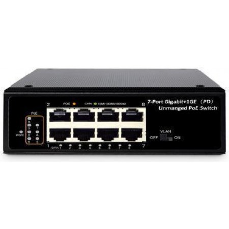 Digitus DN-651113 Unmanaged PoE+ Switch με 7 Θύρες Ethernet και 7 SFP Θύρες