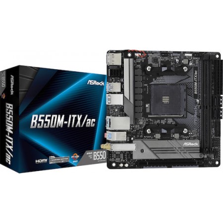 ASRock B550M-ITX/ac Wi-Fi Motherboard Mini ITX με AMD AM4 Socket