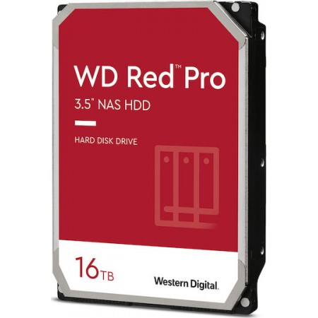 Western Digital Red Pro 16TB HDD Σκληρός Δίσκος 3.5" SATA III 7200rpm με 512MB Cache για NAS WD161KFGX (WD161KFGX)