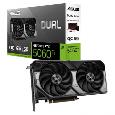 Asus GeForce RTX 5060 Ti 16GB GDDR7 Dual OC Κάρτα Γραφικών 90YV0MH0-M0NA00