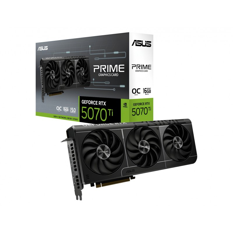 Asus GeForce RTX 5070 Ti 16GB GDDR7 Prime OC Κάρτα Γραφικών 90YV0MF0-M0NA00