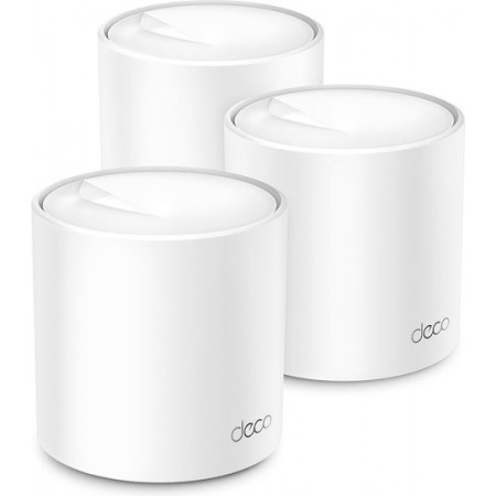 TP-LINK Deco X50 v1 WiFi Mesh Network Access Point Wi‑Fi 6 Dual Band (2.4 & 5GHz) σε Τριπλό Kit