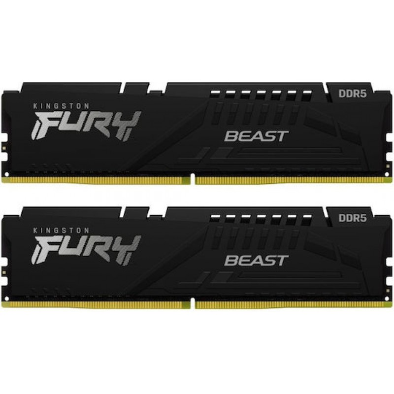 Kingston Fury Beast 64GB DDR5 με 2 Modules 2x32GB
