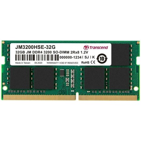 Transcend DDR4 με Module 1x32GB και Ταχύτητα 3200 για Laptop JM3200HSE-32G