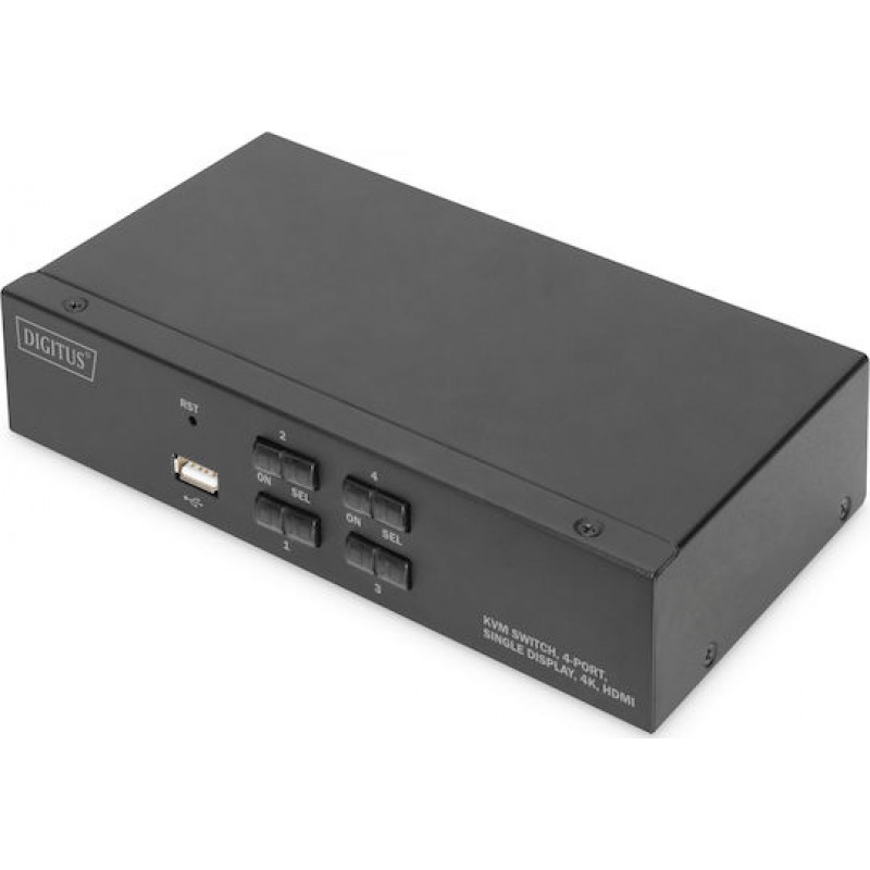 Digitus 4 Port Single Display 4K HDMI KVM Switch