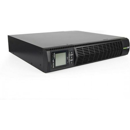 Green Cell Online RTII 1000VA UPS On-Line 900W με 6 IEC Πρίζες
