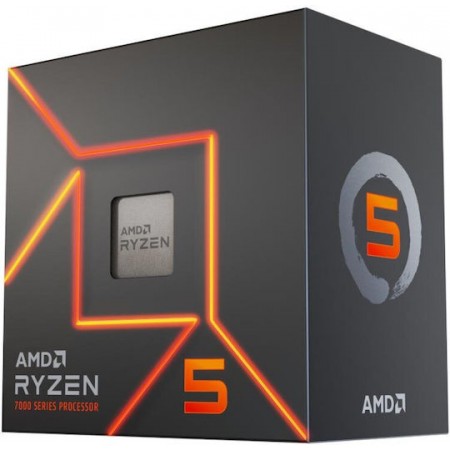AMD Ryzen 5 7600 3.8GHz Επεξεργαστής 6 Πυρήνων για Socket AM5 σε Κουτί με Ψύκτρα