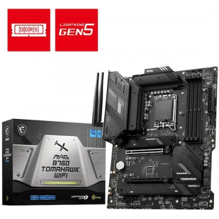 MSI MAG B760 TOMAHAWK WIFI Motherboard ATX με Intel 1700 Socket