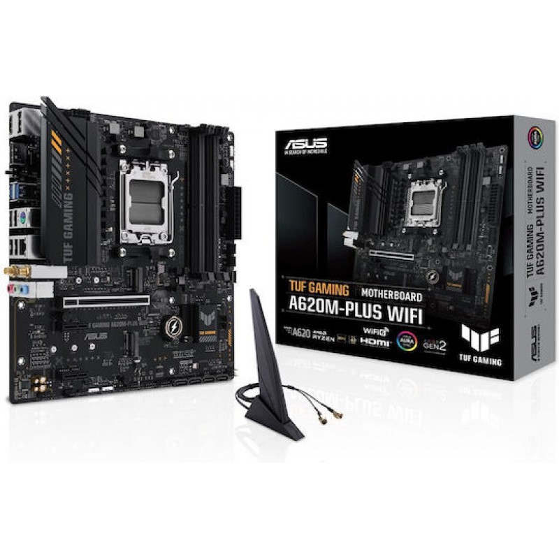 Asus TUF Gaming A620M Plus Wifi Motherboard Micro ATX με AMD AM5 Socket