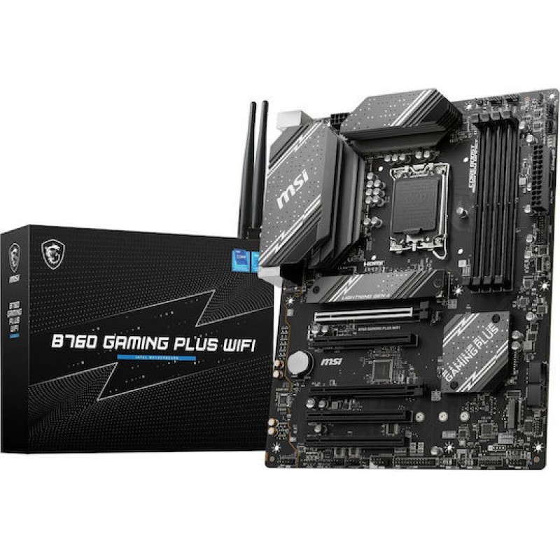 MSI B760 Gaming Plus WiFi Motherboard ATX με Intel 1700 Socket