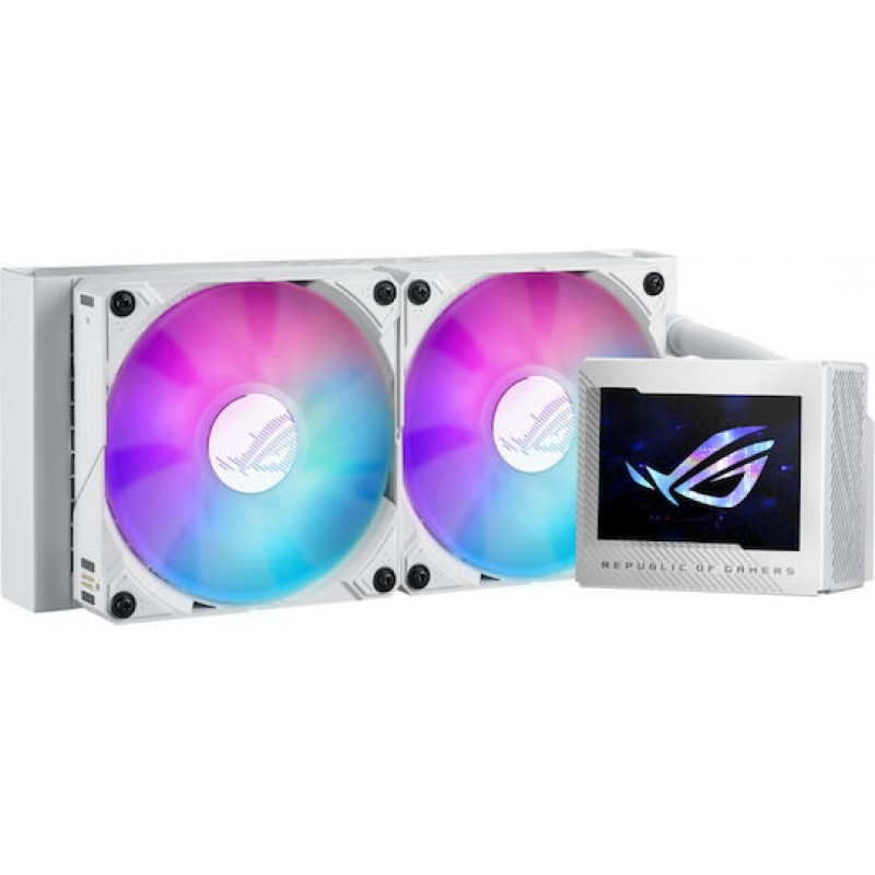 Asus ROG Ryujin III 240 Υδρόψυξη Επεξεργαστή Διπλού Ανεμιστήρα 120mm για Socket AM4/AM5/1700/1200/115x με ARGB Φωτισμό Λευκή