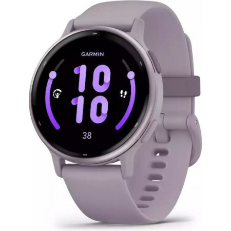 Garmin Vivoactive 5 Aluminium 42mm Αδιάβροχο Smartwatch με Παλμογράφο (Orchid)