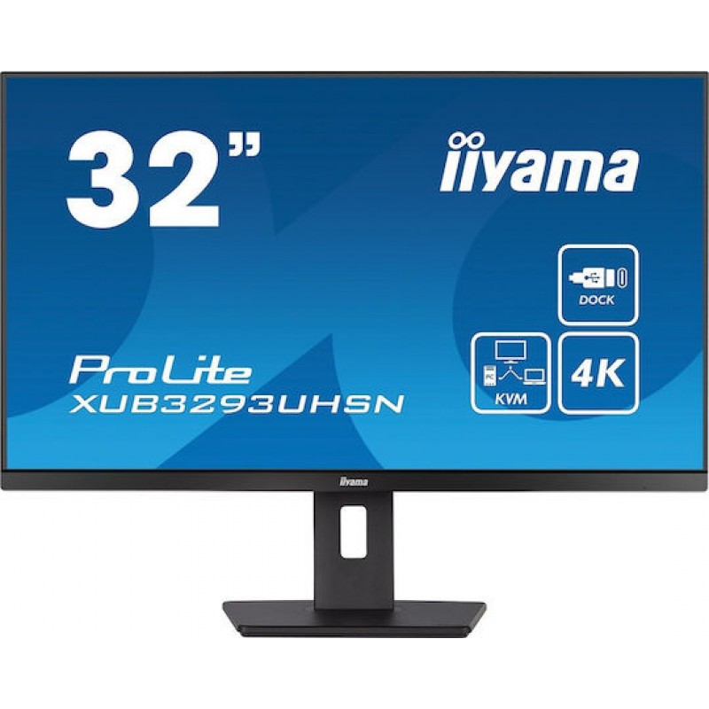 Iiyama Prolite XUB3293UHSN-B5 IPS Monitor 31.5" 4K 3840x2160 με Χρόνο Απόκρισης 4ms GTG