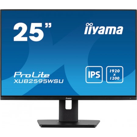 Iiyama ProLite XUB2595WSU-B5 IPS Monitor 25" FHD 1920x1200 με Χρόνο Απόκρισης 4ms GTG