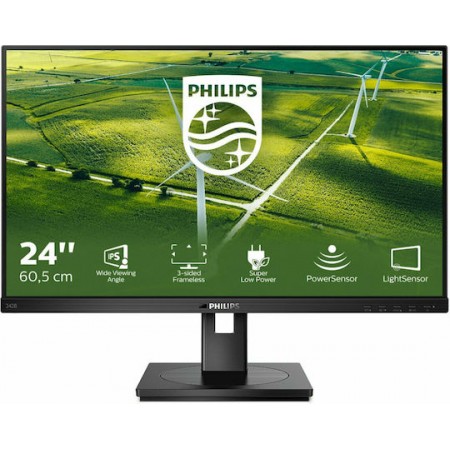 Philips B Line 242B1G IPS Monitor 23.8" FHD 1920x1080 με Χρόνο Απόκρισης 4ms GTG