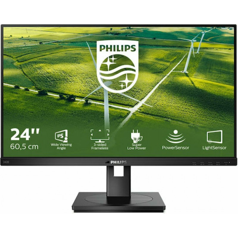 Philips B Line 242B1G IPS Monitor 23.8" FHD 1920x1080 με Χρόνο Απόκρισης 4ms GTG