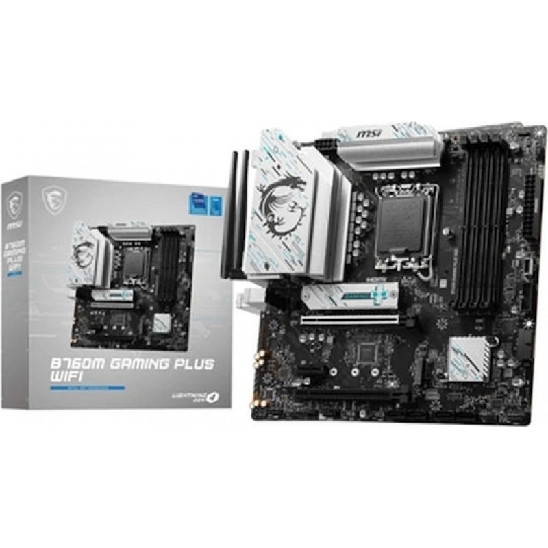 MSI B760M Gaming Plus WIFI Motherboard Micro ATX με Intel 1700 Socket