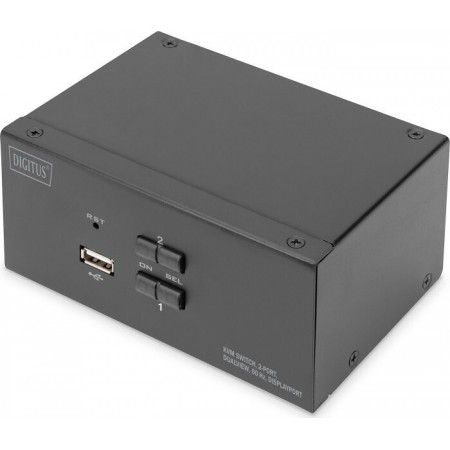 Digitus 2-port 4k60hz 4xdp In 2xusb-b 2xaudio KVM & Data Switch DS-12862