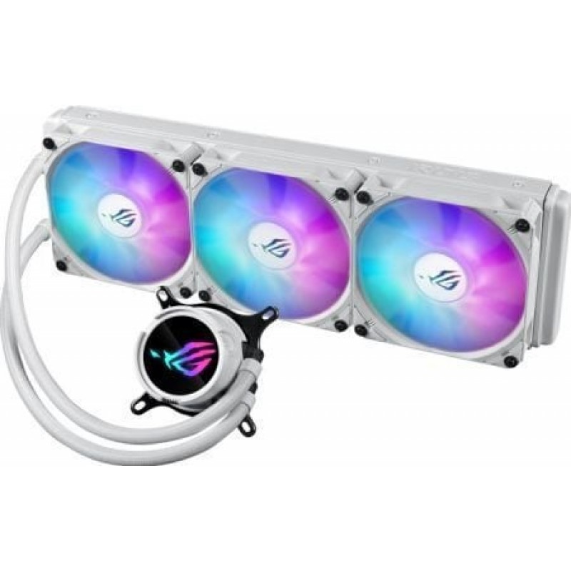 Asus ROG Strix LC III 360 Υδρόψυξη Επεξεργαστή Τριπλού Ανεμιστήρα 120mm για Socket AM4/AM5/1700/1200 με ARGB Φωτισμό Λευκή