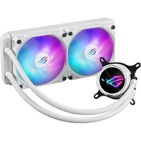Asus ROG Strix LC III 240 Υδρόψυξη Επεξεργαστή Διπλού Ανεμιστήρα 120mm για Socket AM4/AM5/1700/1200 με ARGB Φωτισμό Λευκή