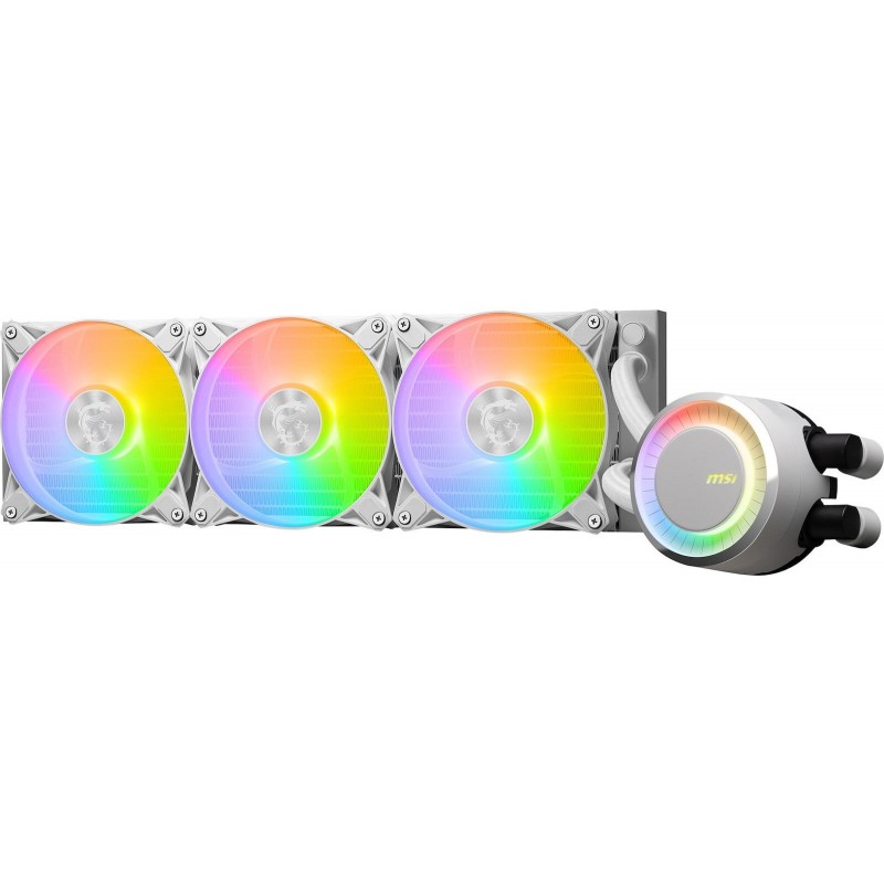 MSI MAG CoreLiquid E360 Υδρόψυξη Επεξεργαστή Τριπλού Ανεμιστήρα 120mm για Socket AM4/AM5/1700/1200/115x με ARGB Φωτισμό Λευκή