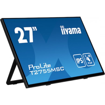 Iiyama ProLite T2755MSC-B1 IPS Touch Φορητό Monitor 27" FHD 1920x1080 με Χρόνο Απόκρισης 5ms GTG