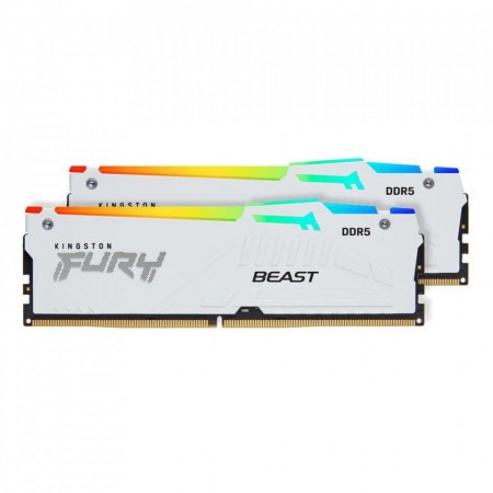 Kingston FURY Beast RGB 32GB DDR5 RAM με 2 Modules (2x16GB) και Ταχύτητα 6000 για Desktop (KF560C30BWEAK2-32) (KF560C30BWEAK2-32)