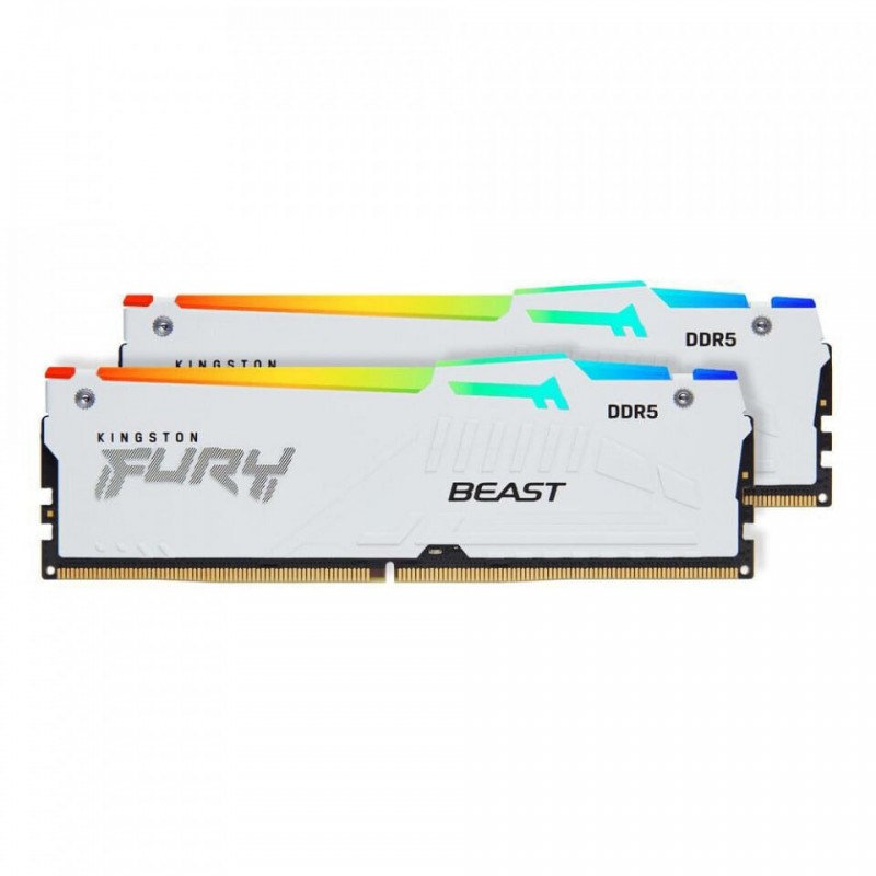 Kingston FURY Beast RGB 32GB DDR5 RAM με 2 Modules (2x16GB) και Ταχύτητα 6000 για Desktop (KF560C30BWEAK2-32) (KF560C30BWEAK2-32)