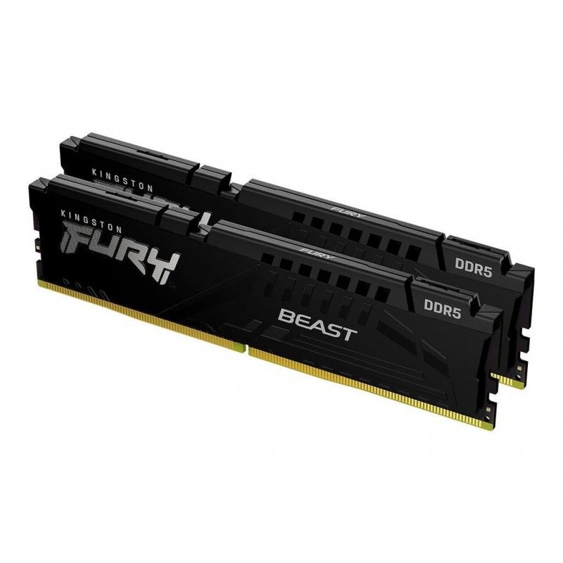 Kingston Fury Beast 64GB DDR5 RAM με 2 Modules (2x32GB) και Ταχύτητα 6400 για Desktop (KF564C32BBEK2-64) (KF564C32BBEK2-64)