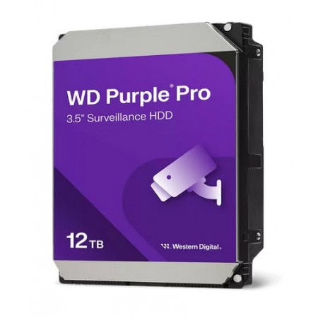 Western Digital Purple Pro Surveillance 12TB HDD Σκληρός Δίσκος 3.5" SATA III 7200rpm με 512MB Cache για Καταγραφικό WD122PURP (WD122PURP)