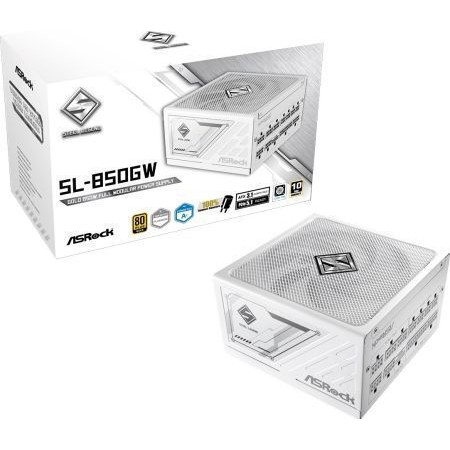 ASRock Steel Legend SL-850GW 850W Λευκό Τροφοδοτικό Υπολογιστή Full Modular 80 Plus Gold